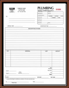 Plumbing Estimate Forms Download Free