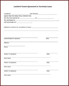 Printable Tenancy Agreement Form