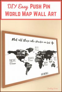 Push Pin World Map Diy