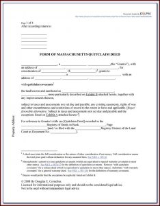Quit Claim Deed Florida Form Volusia County