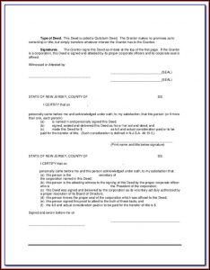 Quit Claim Deed Form Camden County Nj