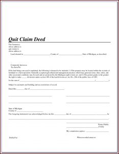 Quit Claim Deed Form Florida Seminole County
