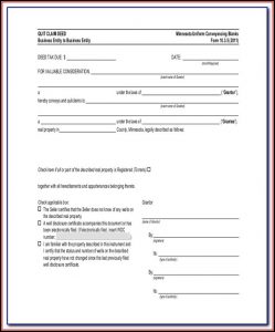 Quit Claim Deed Form Memphis Tn