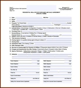 Real Estate Purchase Sale Agreement Template