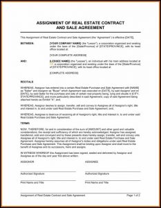 Real Estate Sale Agreement Template