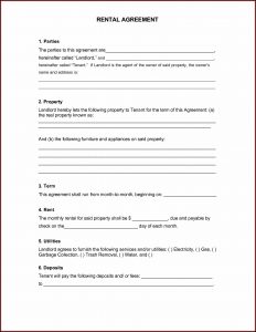 Rental Lease Template Free