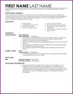 Resume Building Templates