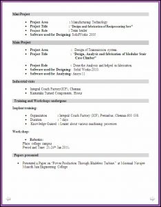 Resume For Freshers Engineers Online