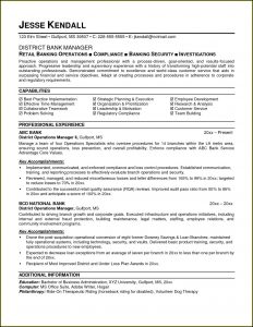 Resume Samples For Banking