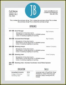 Resume Template Free Download Ppt