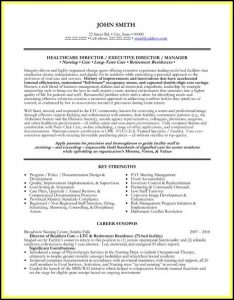 Resume Templates For Nursing Management