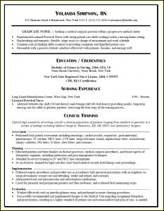 Resume Templates Nursing Graduates