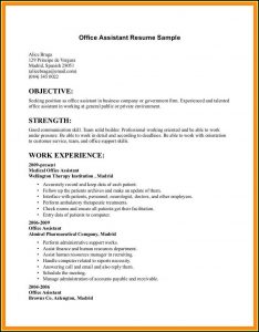 Resumes Examples For Office Jobs