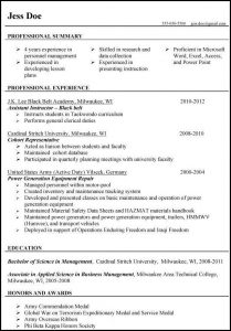 Resumes For Veterans