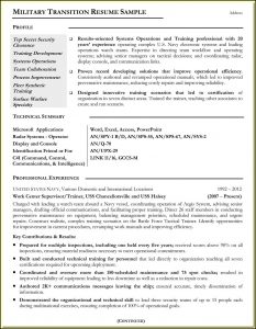 Resumes For Veterans Samples