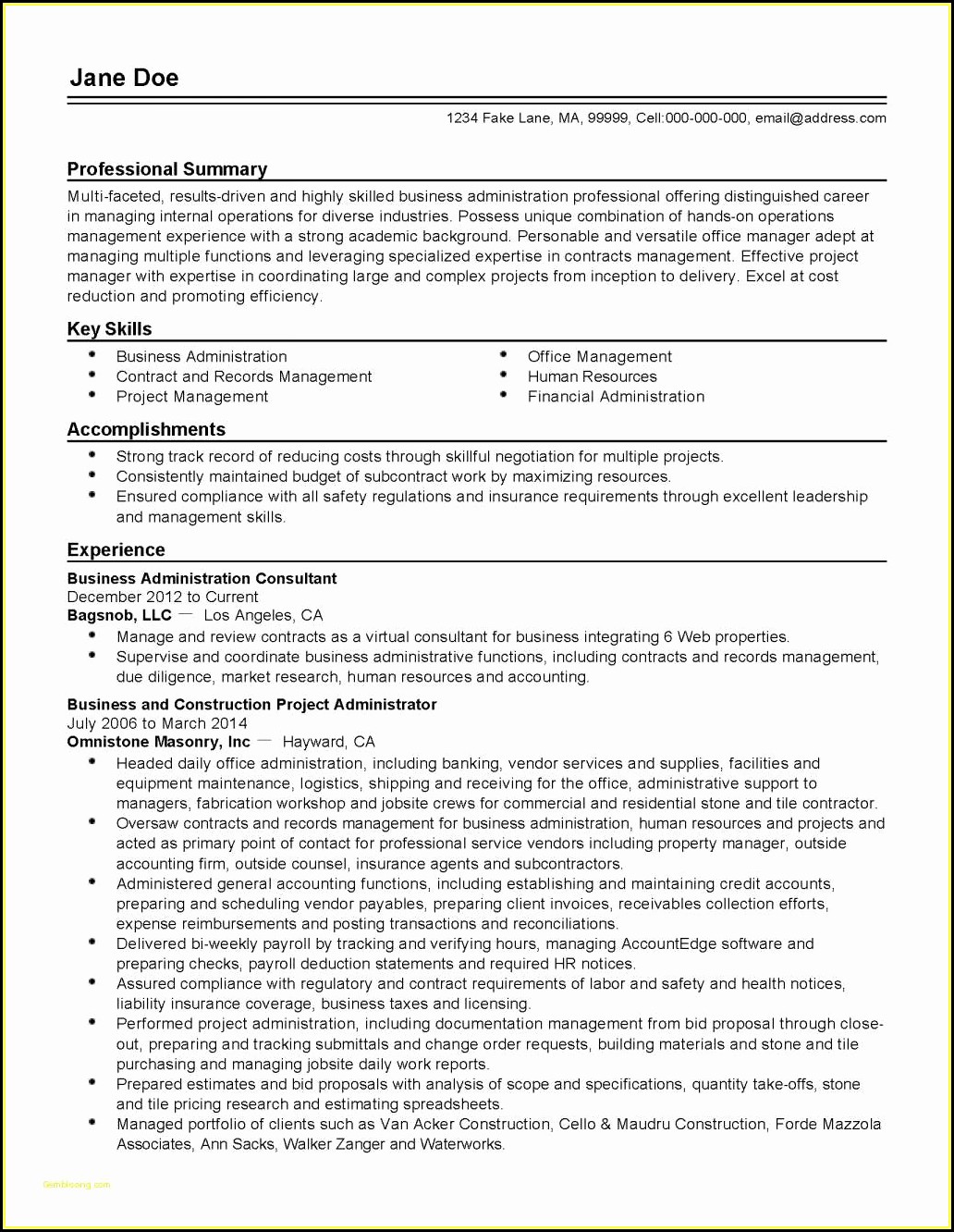 Sample Resume For Rn Position