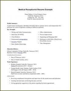 Sample Resume Templates For Medical Assistants