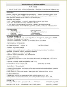 Sample Resumes For Jobs In Canada