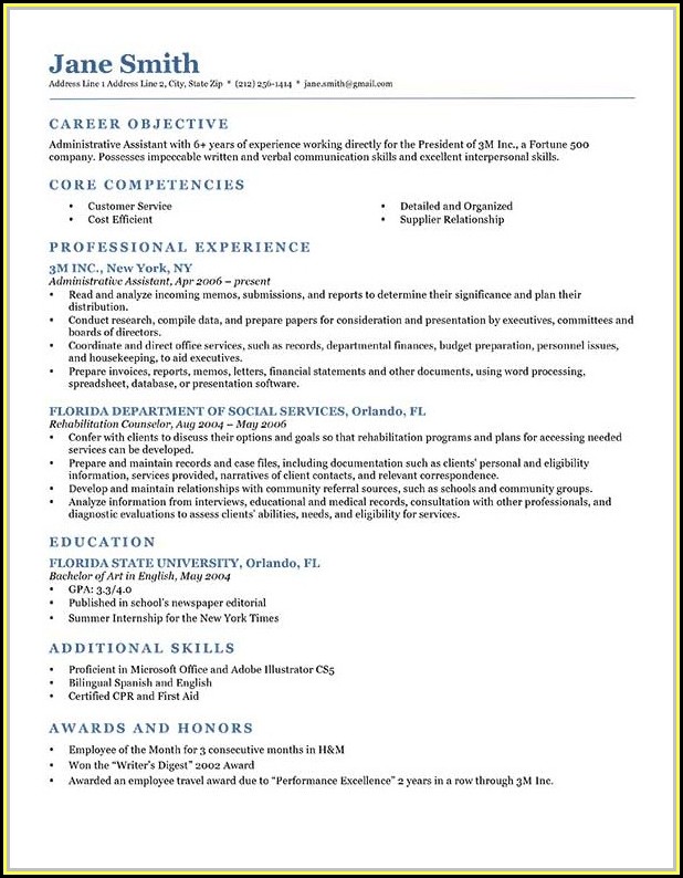 Sample Resumes For Jobs In Hospitality