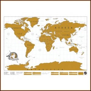 Scratch Map Personalised World Map Poster