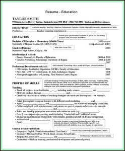 Simple Resume Samples For Teachers