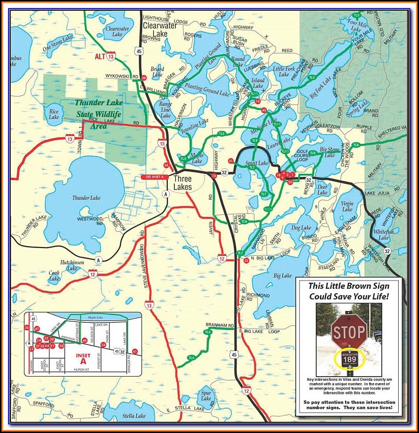 Snowmobile Trail Map Rhinelander Wi