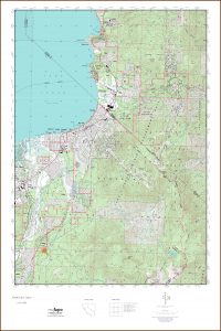 South Lake Tahoe Topo Map