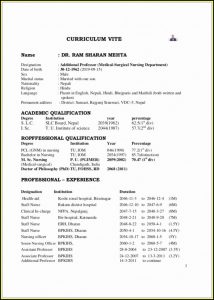 Staff Nurse Resume Format Free Download