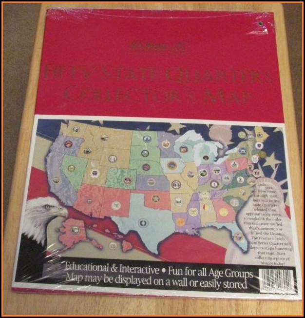 State Series Quarters Collector Map Harris