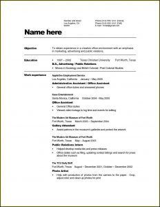 Templates For Resume Examples