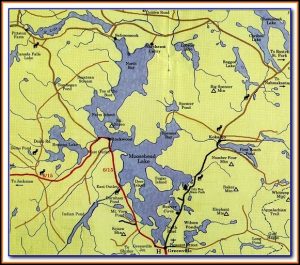 Topo Map Moosehead Lake Maine
