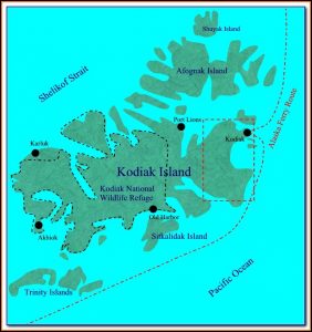Topo Map Of Kodiak Island