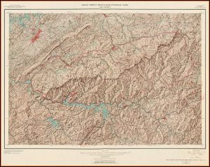 Topographic Map Of Great Smoky Mountains National Park