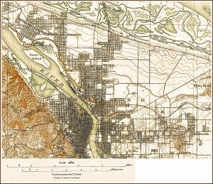 Topographic Map Of Portland Oregon