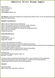 Truck Drivers Resume Objectives