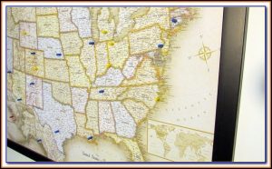 Us And World Magnetic Pin Travel Maps