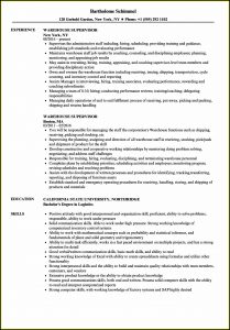 Warehouse Supervisor Resume Samples