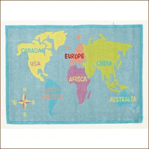 World Map Rugs