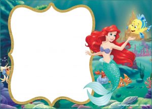 Free Little Mermaid Invitation Template