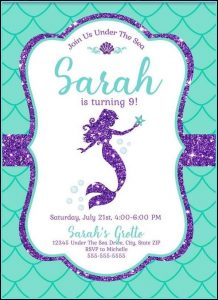 Free Mermaid Invitation Template