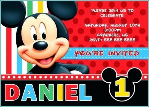 Free Mickey Mouse Invitation Template Online