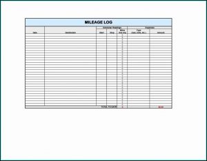 Free Mileage Log Template For Self Employed