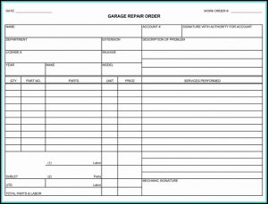 Free Printable Auto Repair Invoice Template
