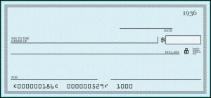 Free Printable Blank Checks Template