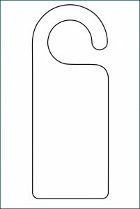 Free Printable Door Hanger Template