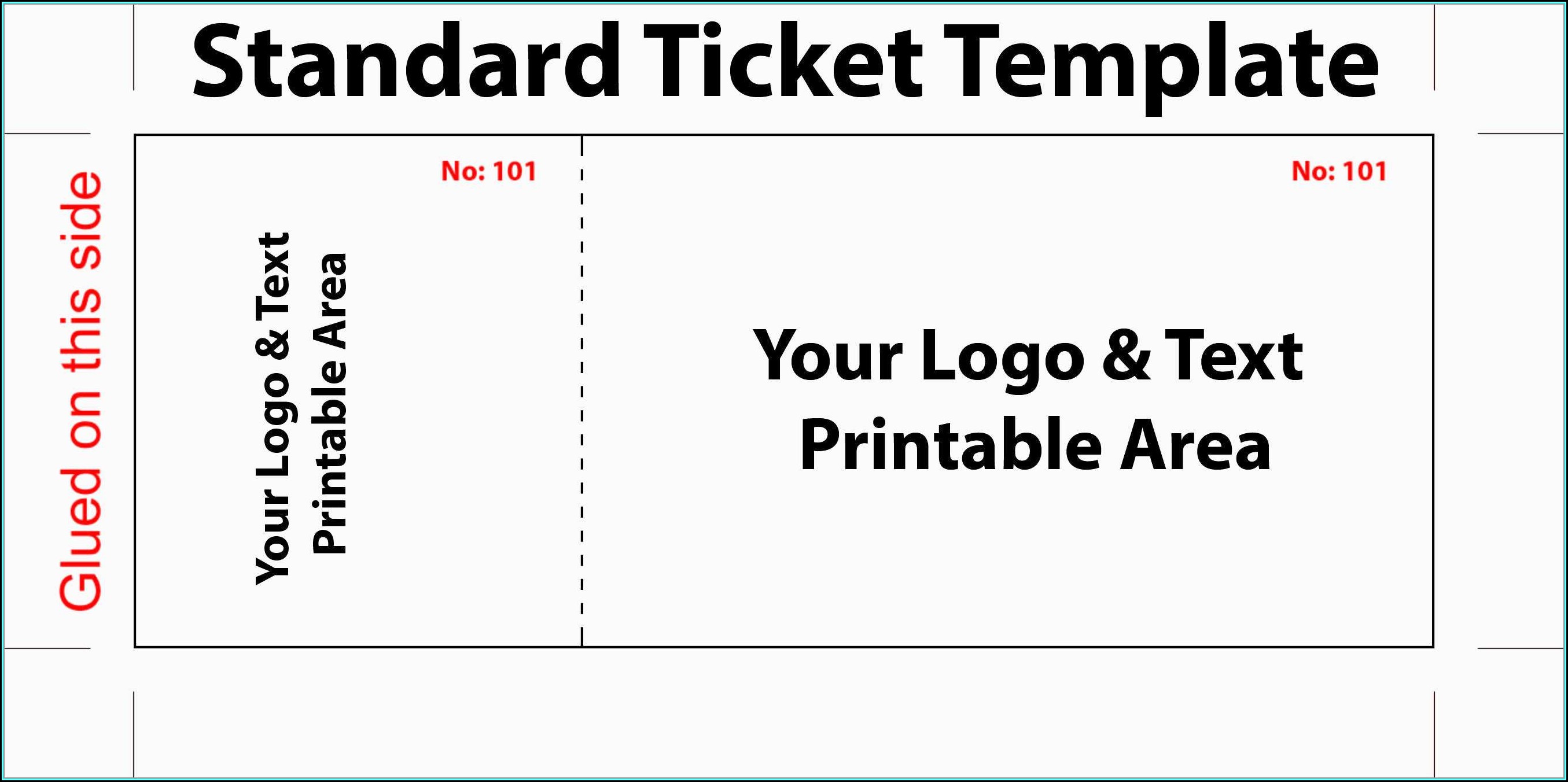 Free Printable Fundraiser Tickets Template