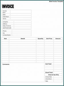 Free Printable Invoice Templates Word