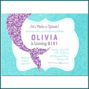 Free Printable Mermaid Invitation Template