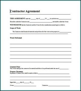 Free Residential Construction Contract Template