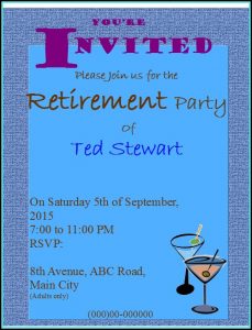 Free Retirement Flyer Template Publisher